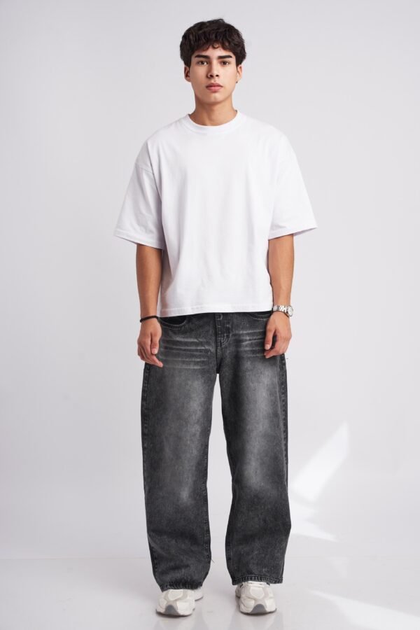 PACK 1 | BAGGY JEAN PLOMO + POLO BÁSICO - Imagen 3