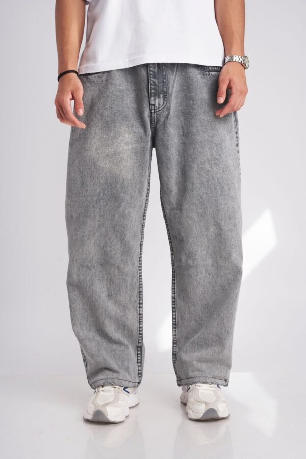 PACK 2 | BAGGY JEAN PLOMO + POLO OVERSIZE CON DISEÑO - Imagen 3