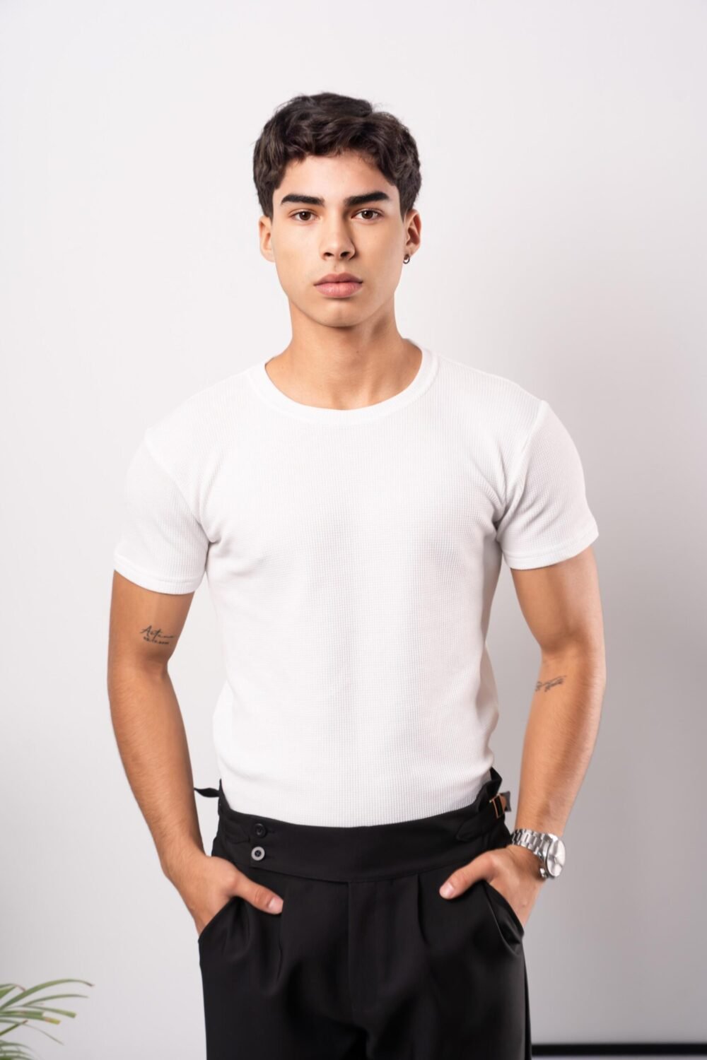 POLO SLIM FIT WAFFLE