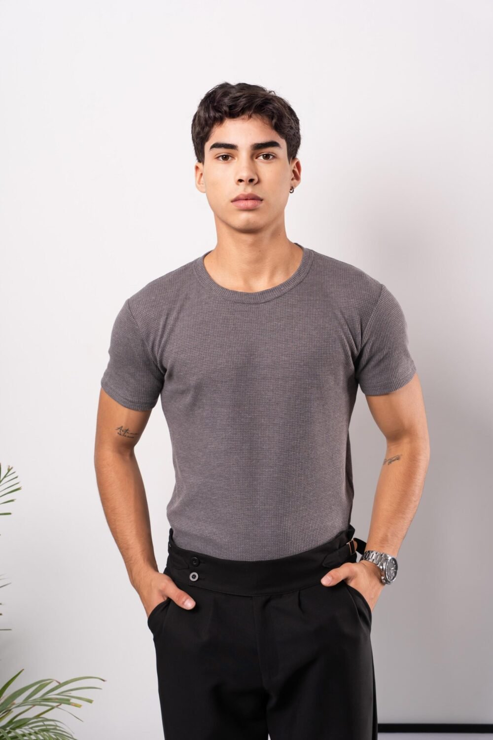 POLO SLIM FIT WAFFLE