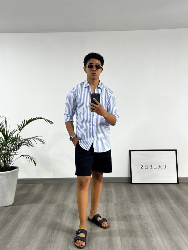 CAMISA A RAYAS  + SHORT DRILL